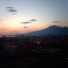 tramonto sul vesuvio