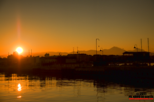 tramonto sulla bella addormentata