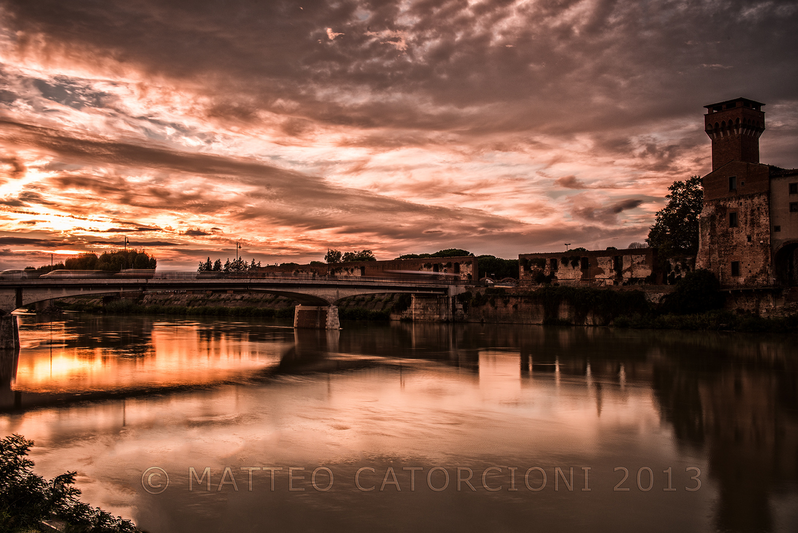 tramonto sulla cittadella