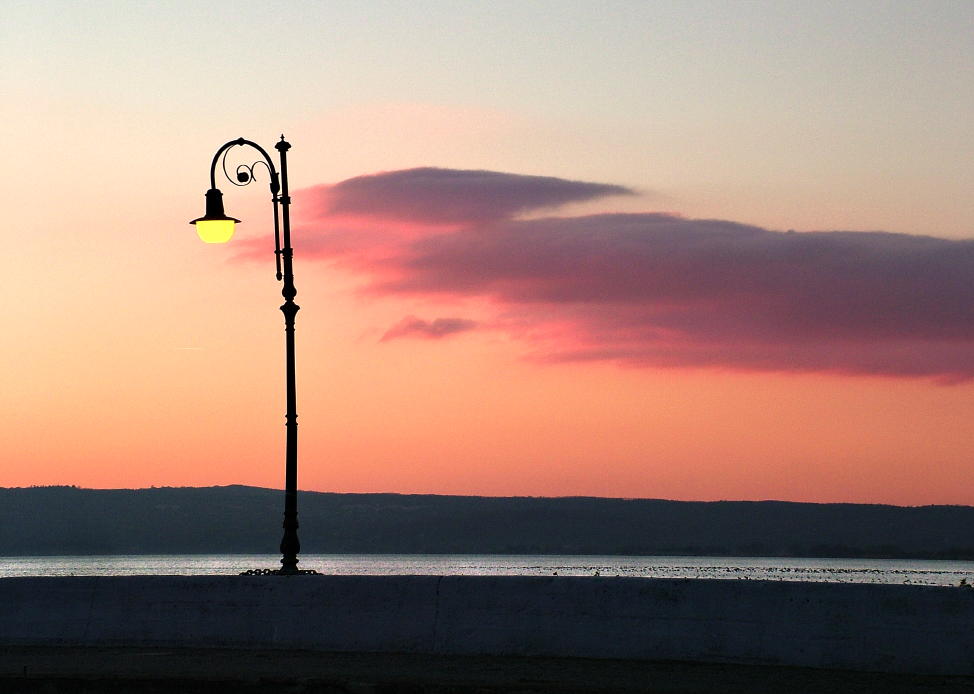 Tramonto sulla darsena