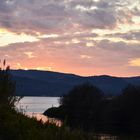 tramonto sulla laguna di orbetello