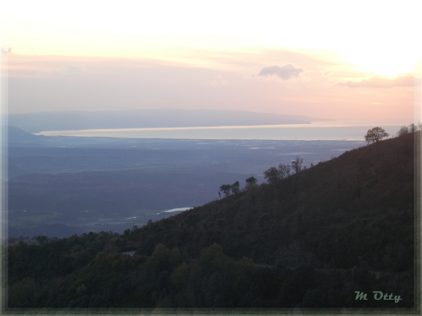 Tramonto sulla piana