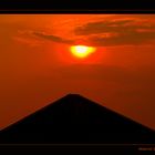 Tramonto sulla piramide di Bollate