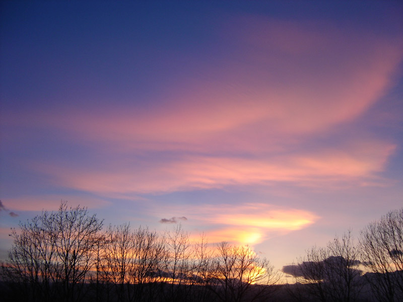 Tramonto sulla Serra