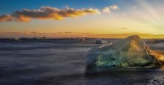 Tramonto sulla spiaggia dei diamanti