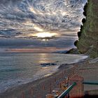 Tramonto sulla spiaggia di Palinuro