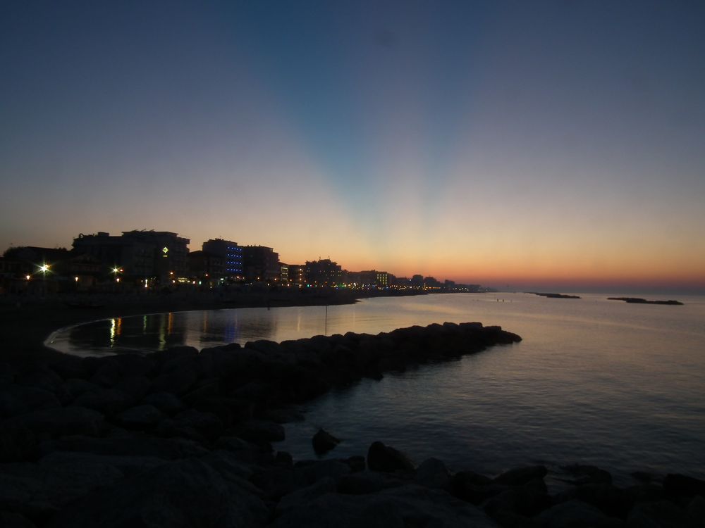 tramonto sull'Adriatico...