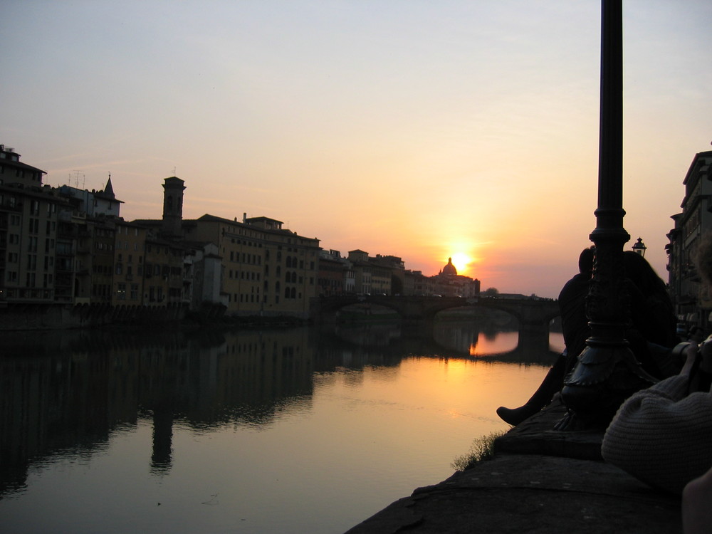 Tramonto sull'Arno