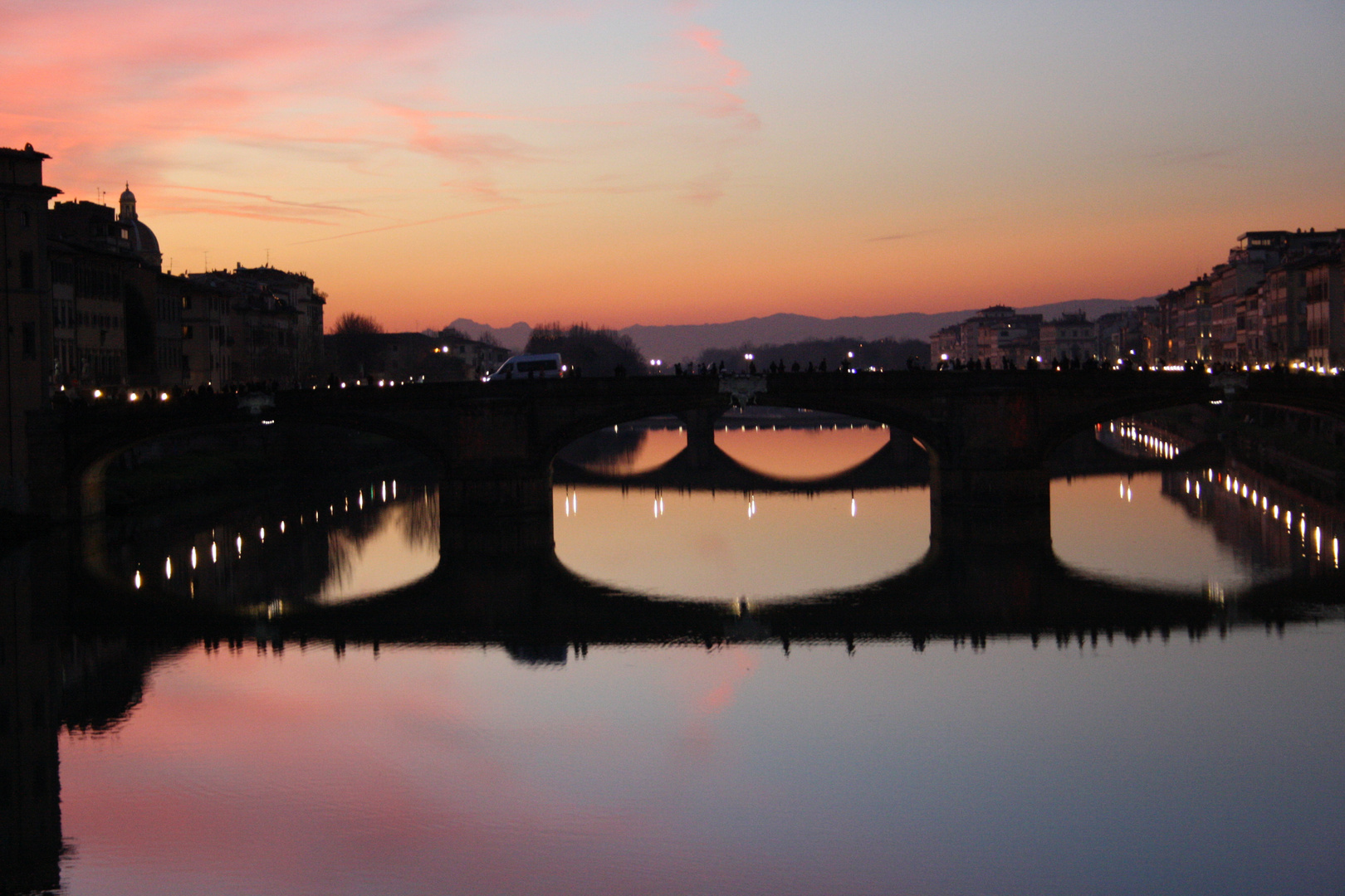 Tramonto sull'Arno