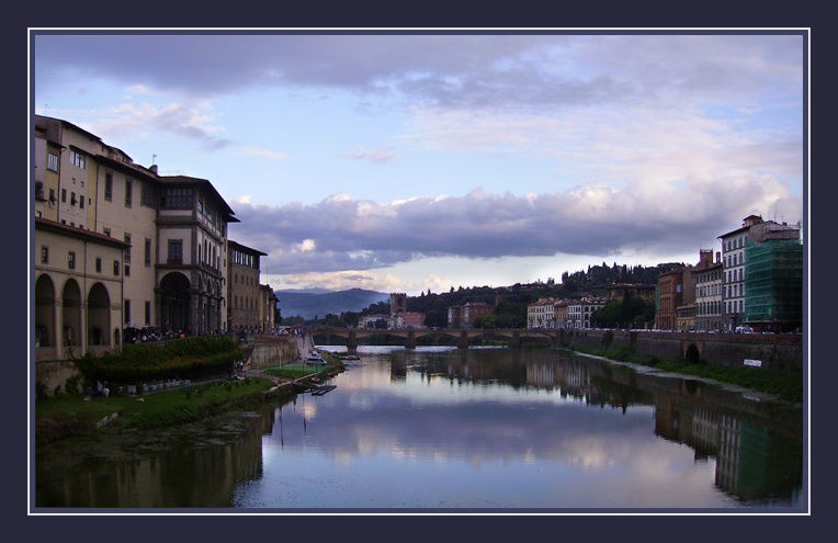 Tramonto sull'Arno