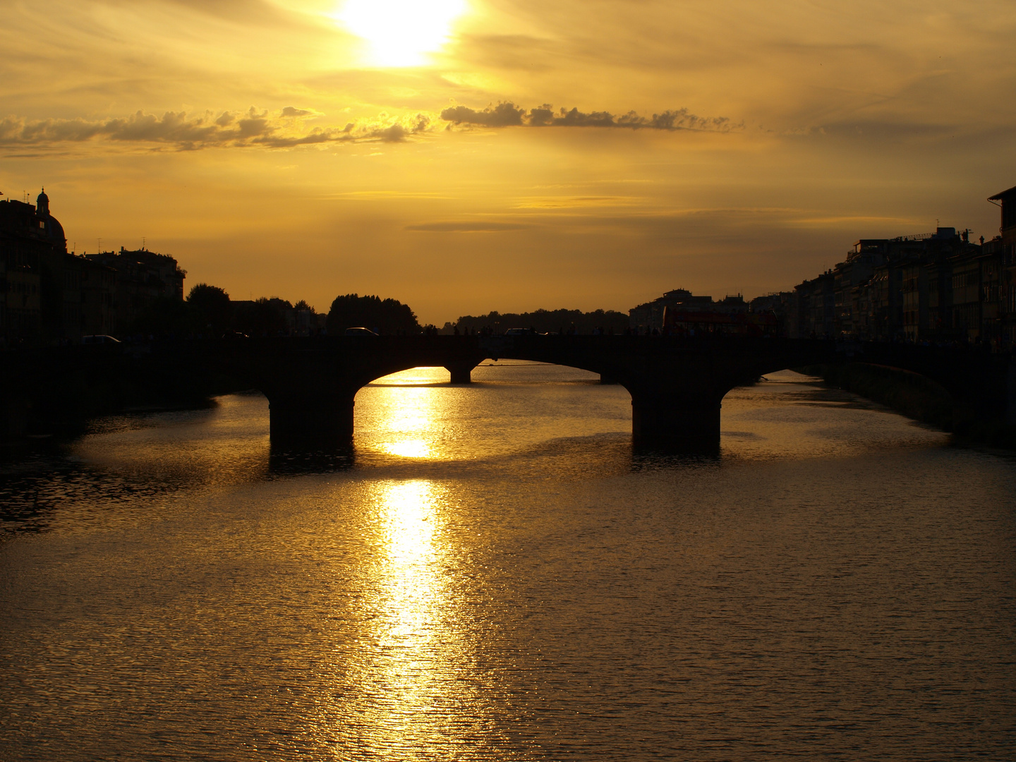 Tramonto sull'Arno