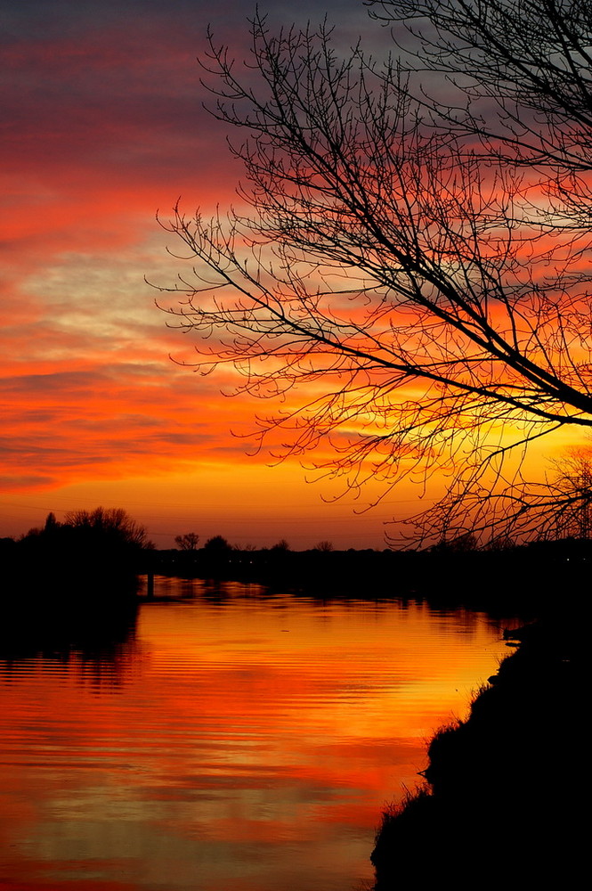 Tramonto sull'Arno