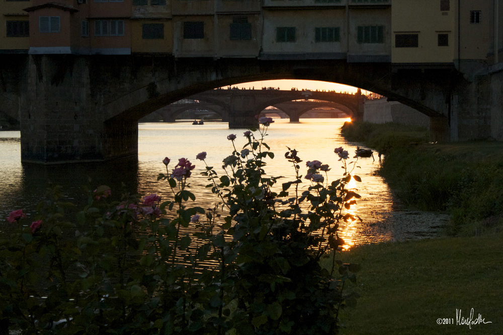 Tramonto sull'Arno