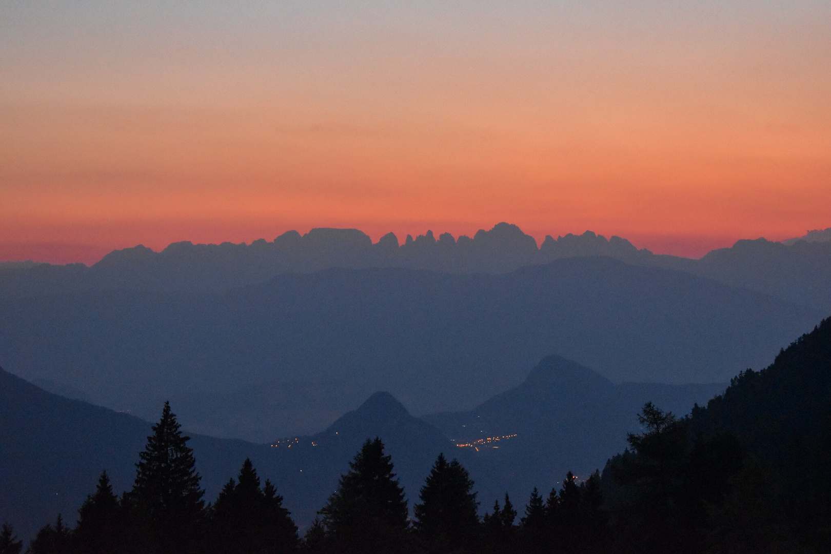 Tramonto sulle Alpi