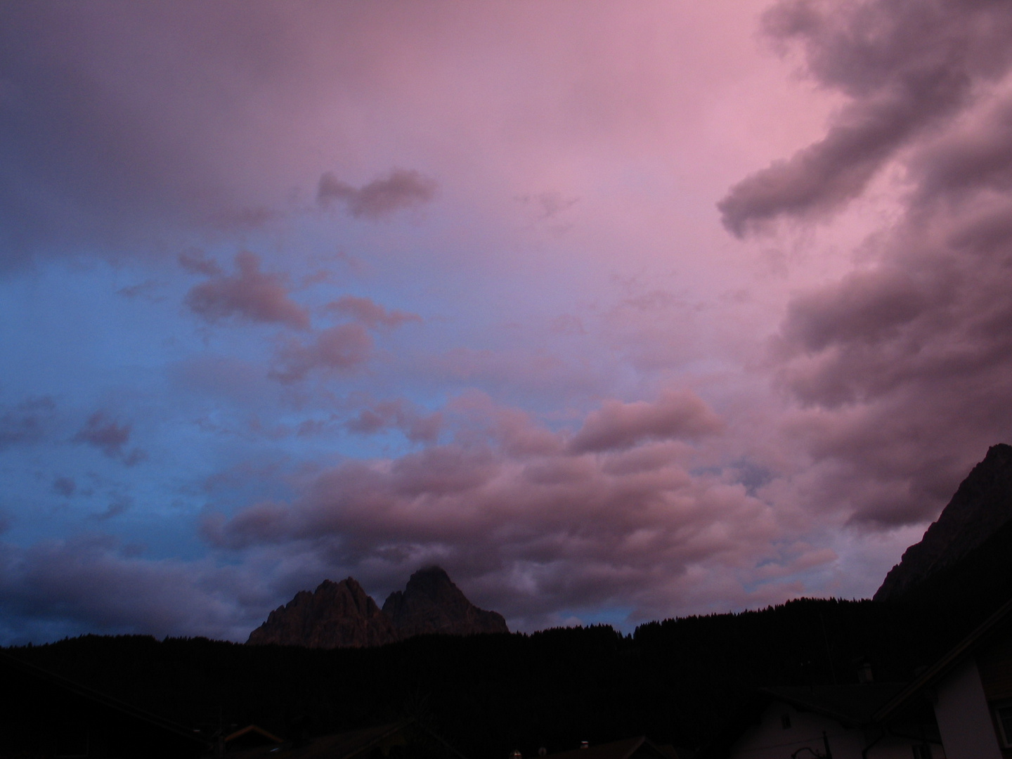 tramonto sulle Dolomiti