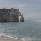 Tramonto sulle falesie di Etretat, Normandia, F.