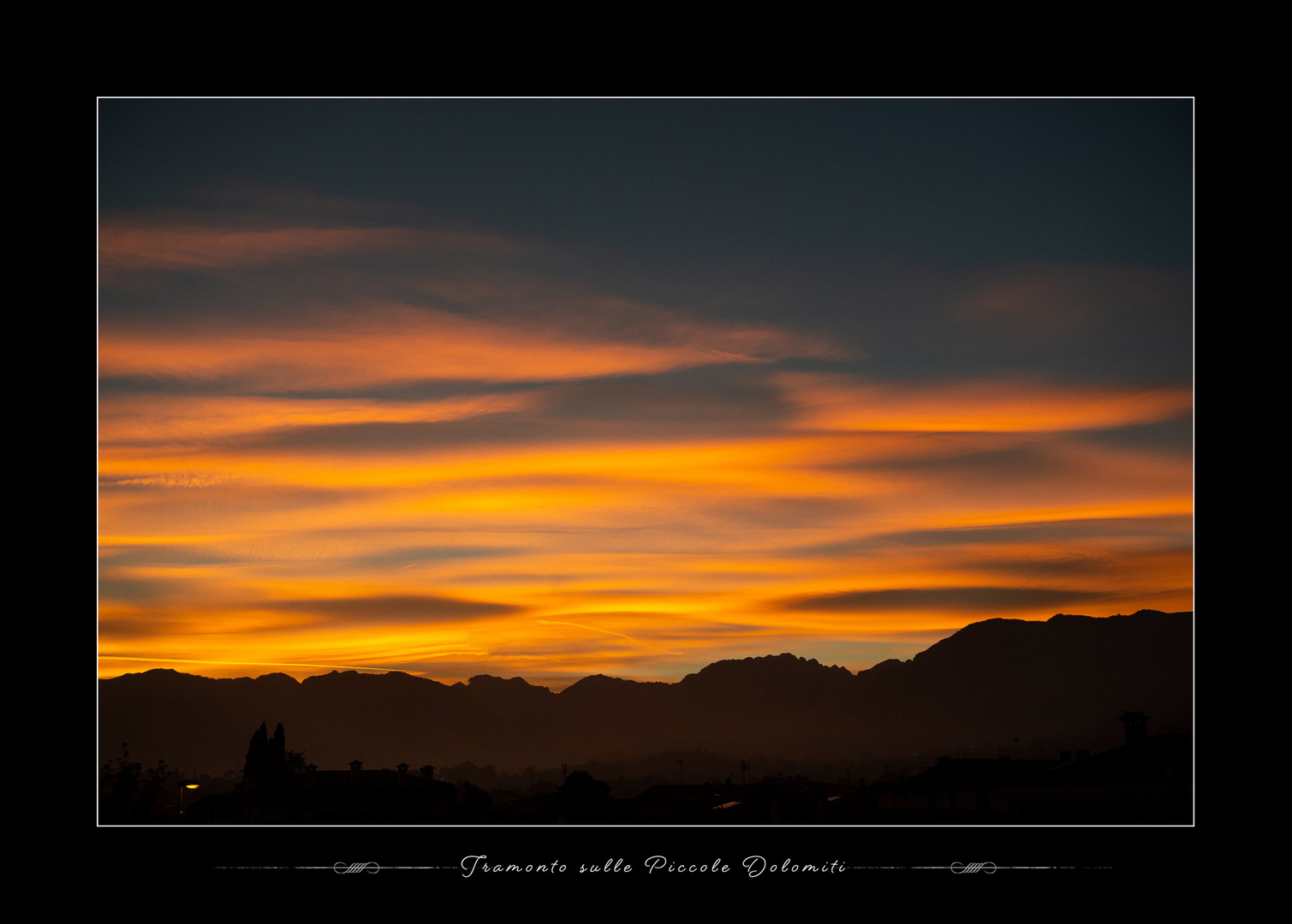 Tramonto sulle Piccole Dolomiti