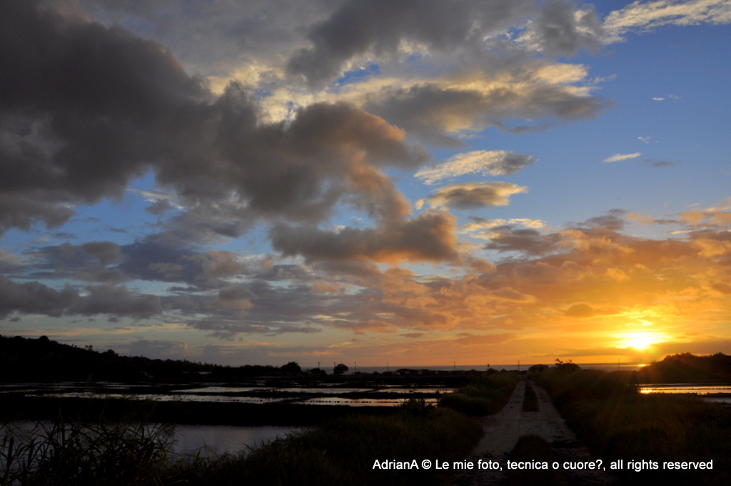 Tramonto sulle saline