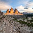 tramonto sulle tre cime