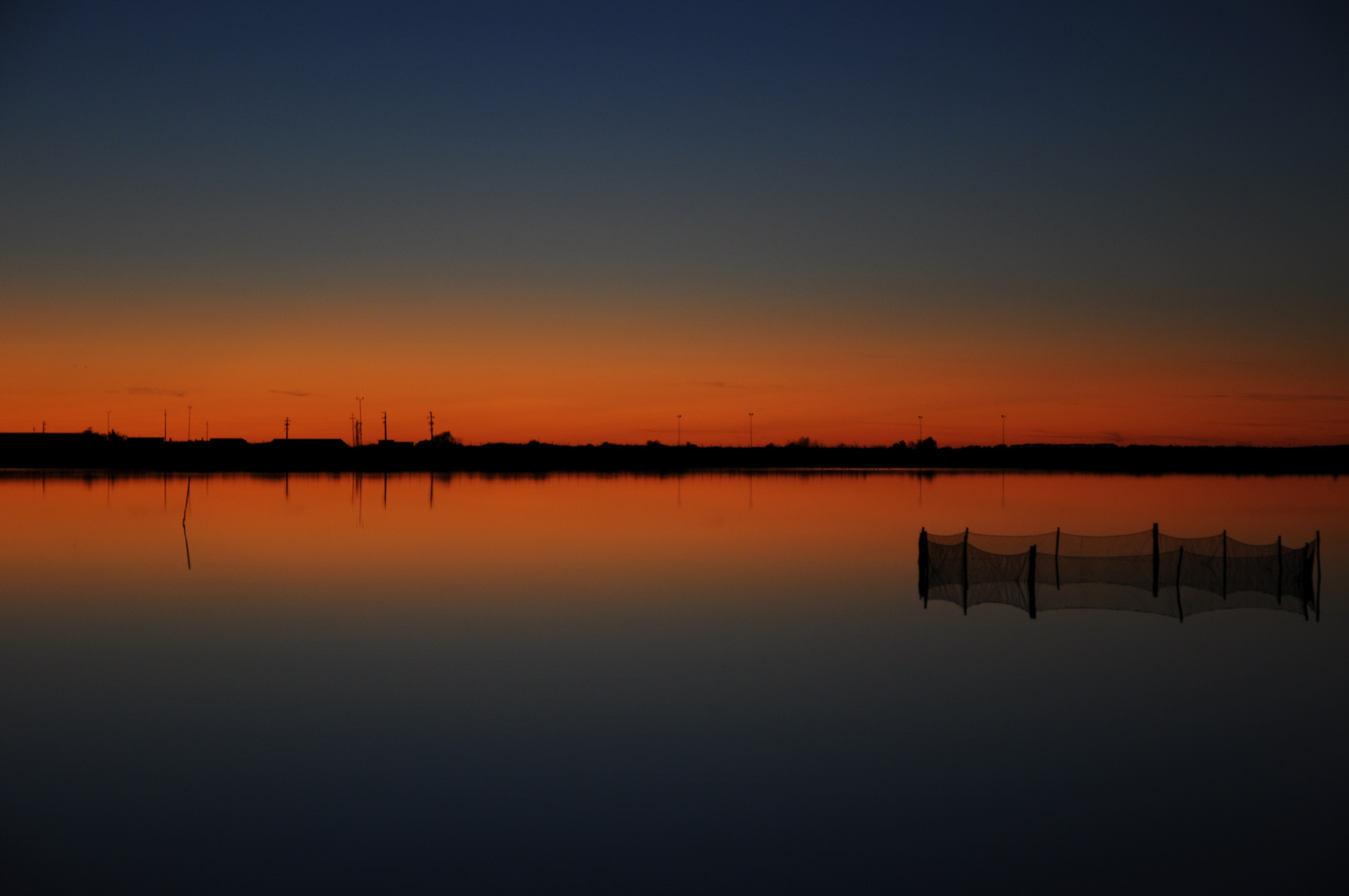 tramonto sulle valli di comacchio