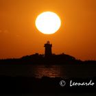 tramonto sull'isola della maddalenetta ..