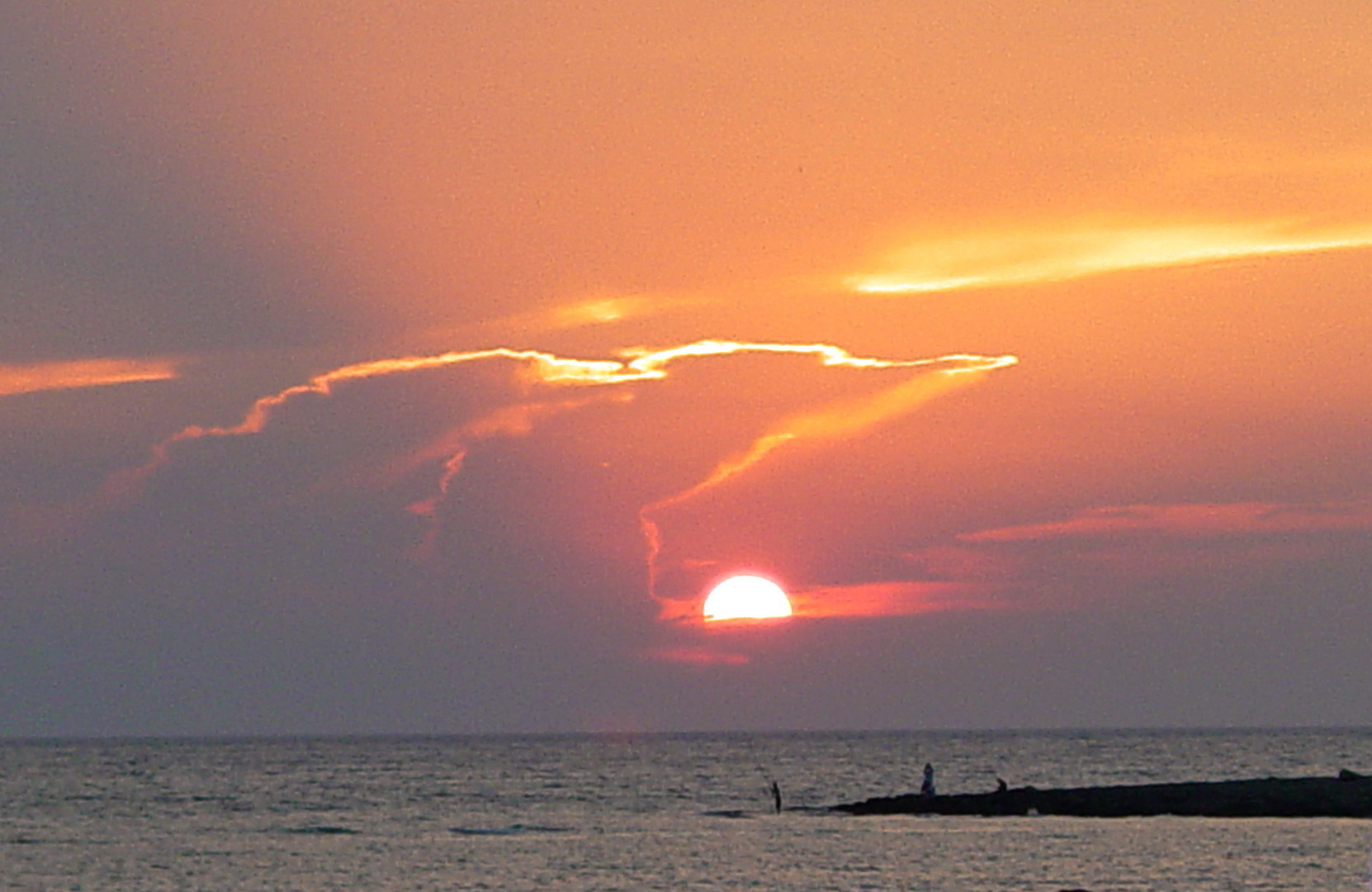 tramonto sull'isola di pazze