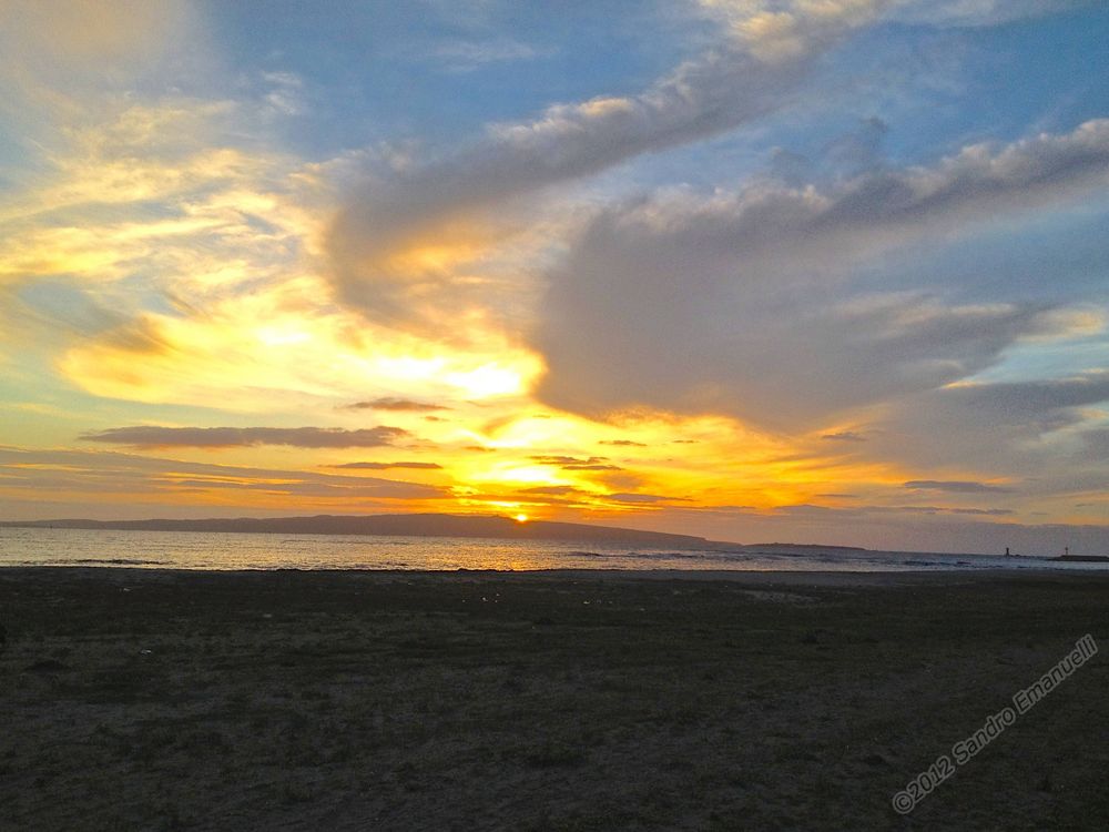 Tramonto sull'isola di S.Pietro