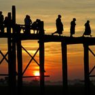 Tramonto sull'U Bein Bridge, Amarapura