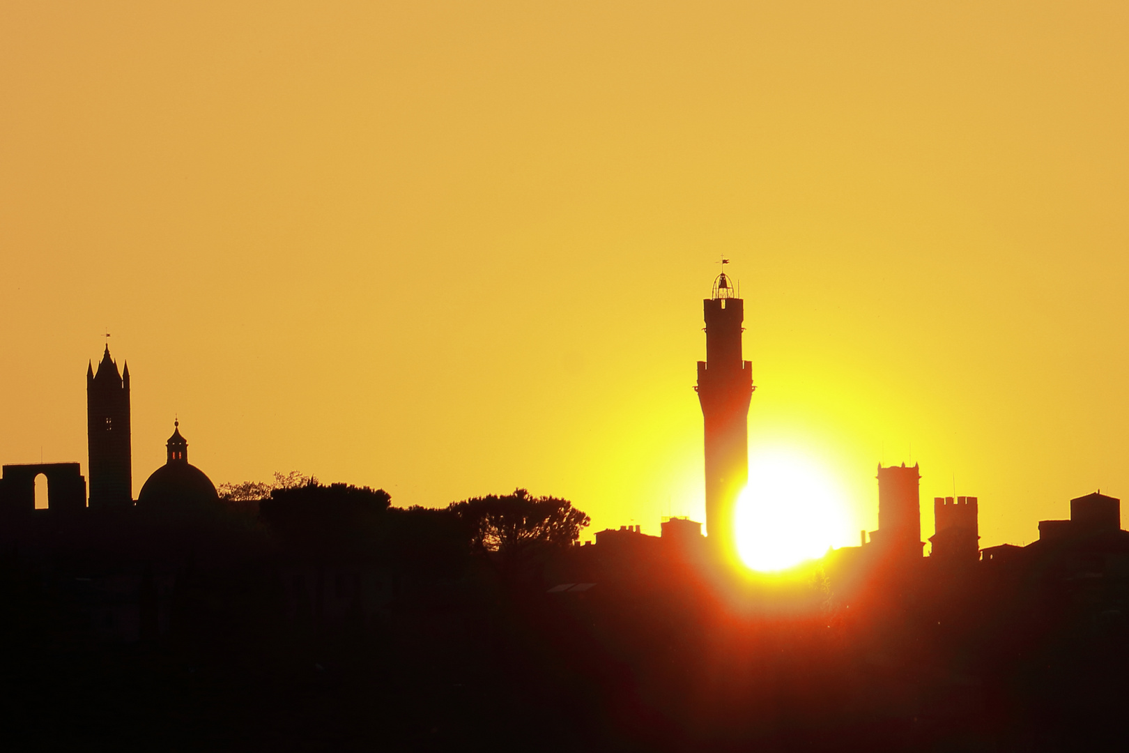 Tramonto - Torre - Siena