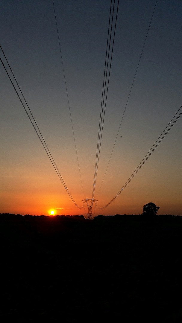 Tramonto un po diverso dal solito