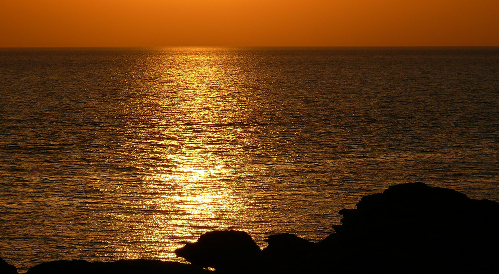 Tramonto visto da Portoscuso