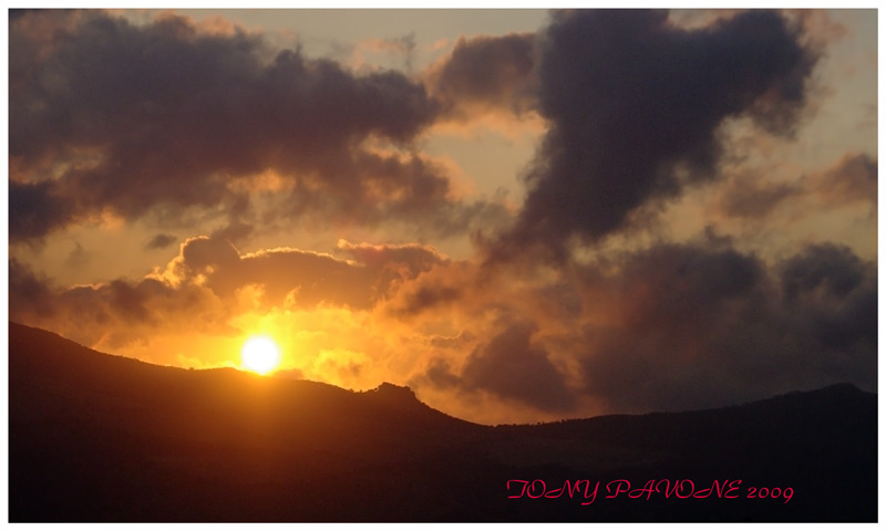 TRAMONTO VISTO DA SCLAFANI BAGNI ( PA)