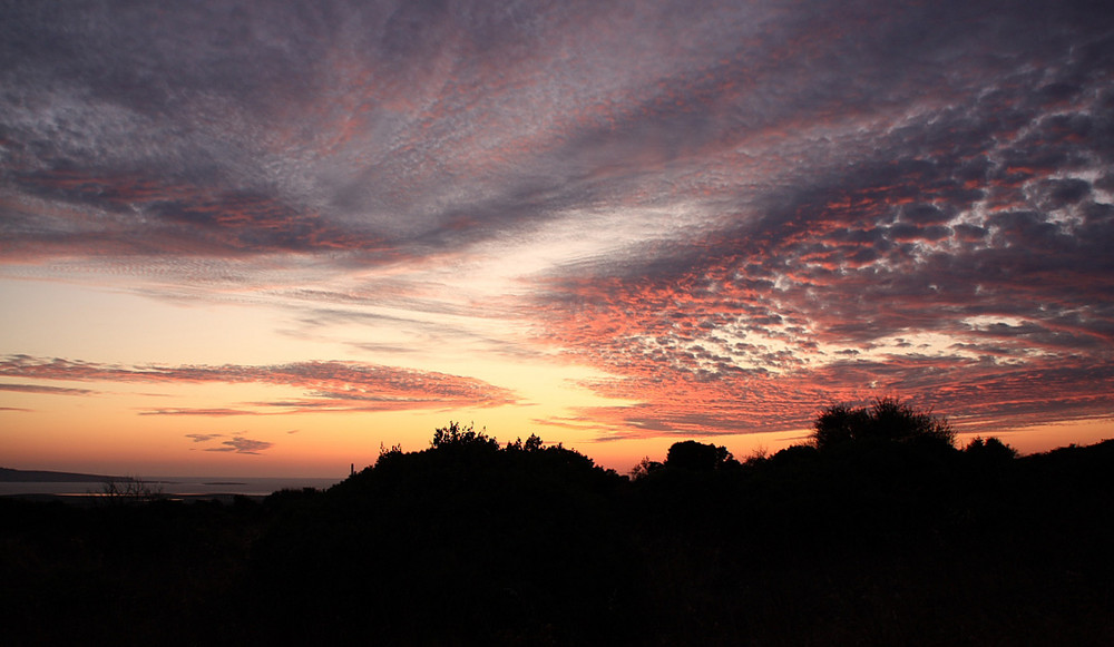 Tramonto visto da Sirai ( Carbonia )