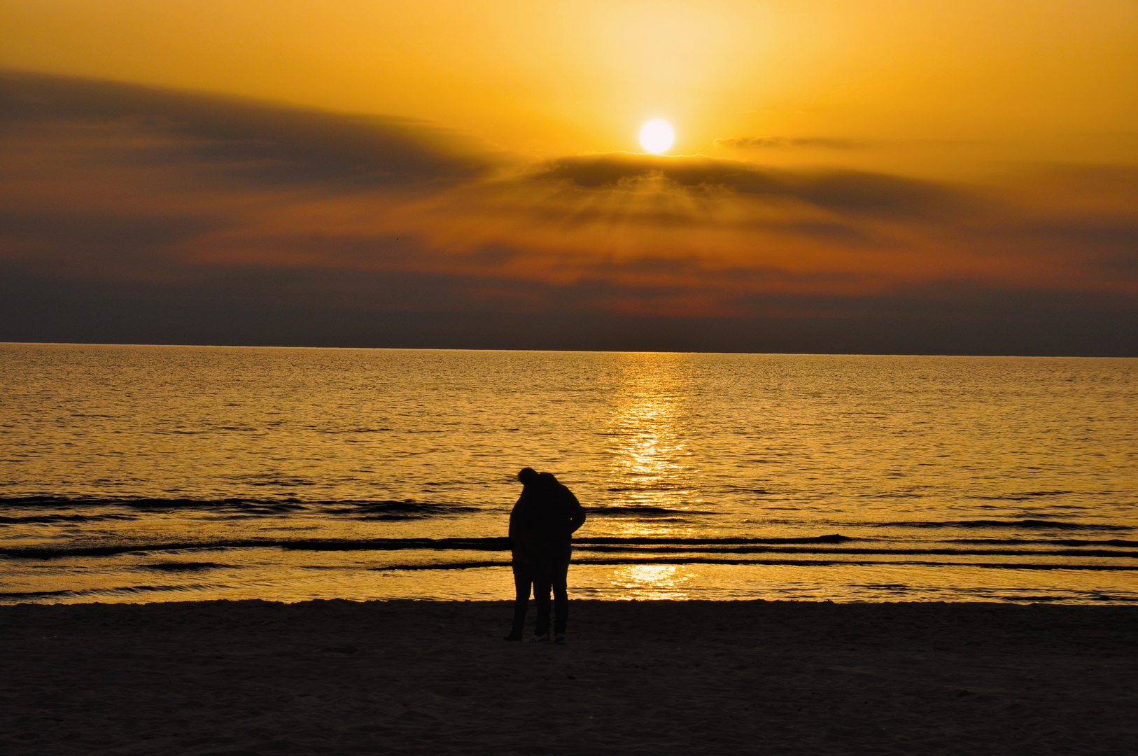 tramonto..a licola mare