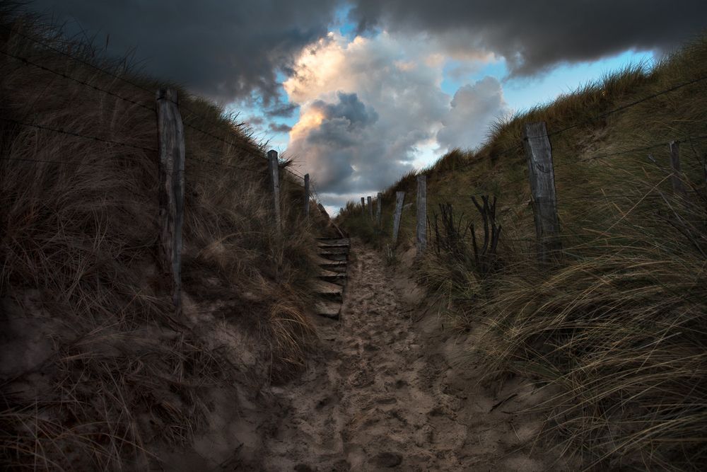 Trampelpfad Foto & Bild jahreszeiten, herbst, himmel Bilder auf