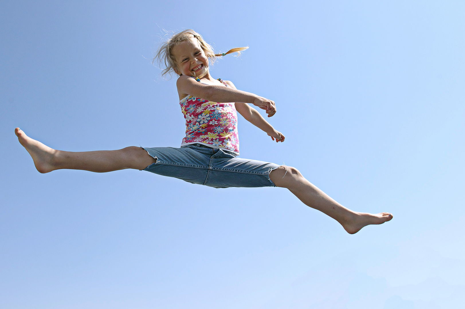 Trampolin springen,...