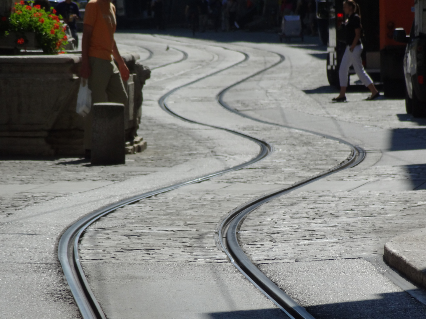 Tramschienen in Bern