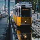 Tramspiegelung in Budapest