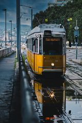 Tramspiegelung in Budapest