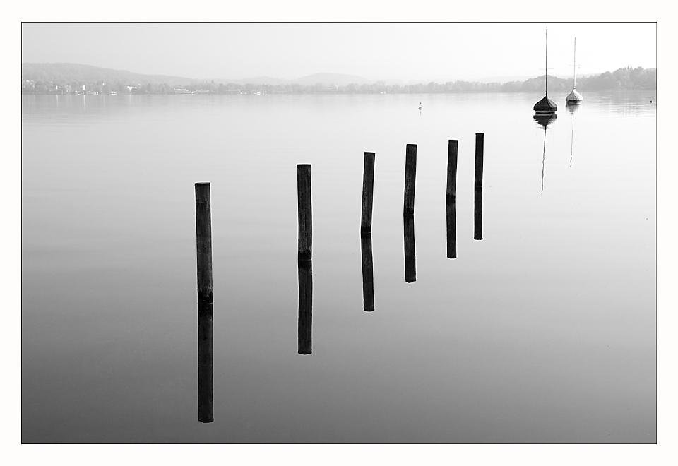 tranquilidad al lago en verano