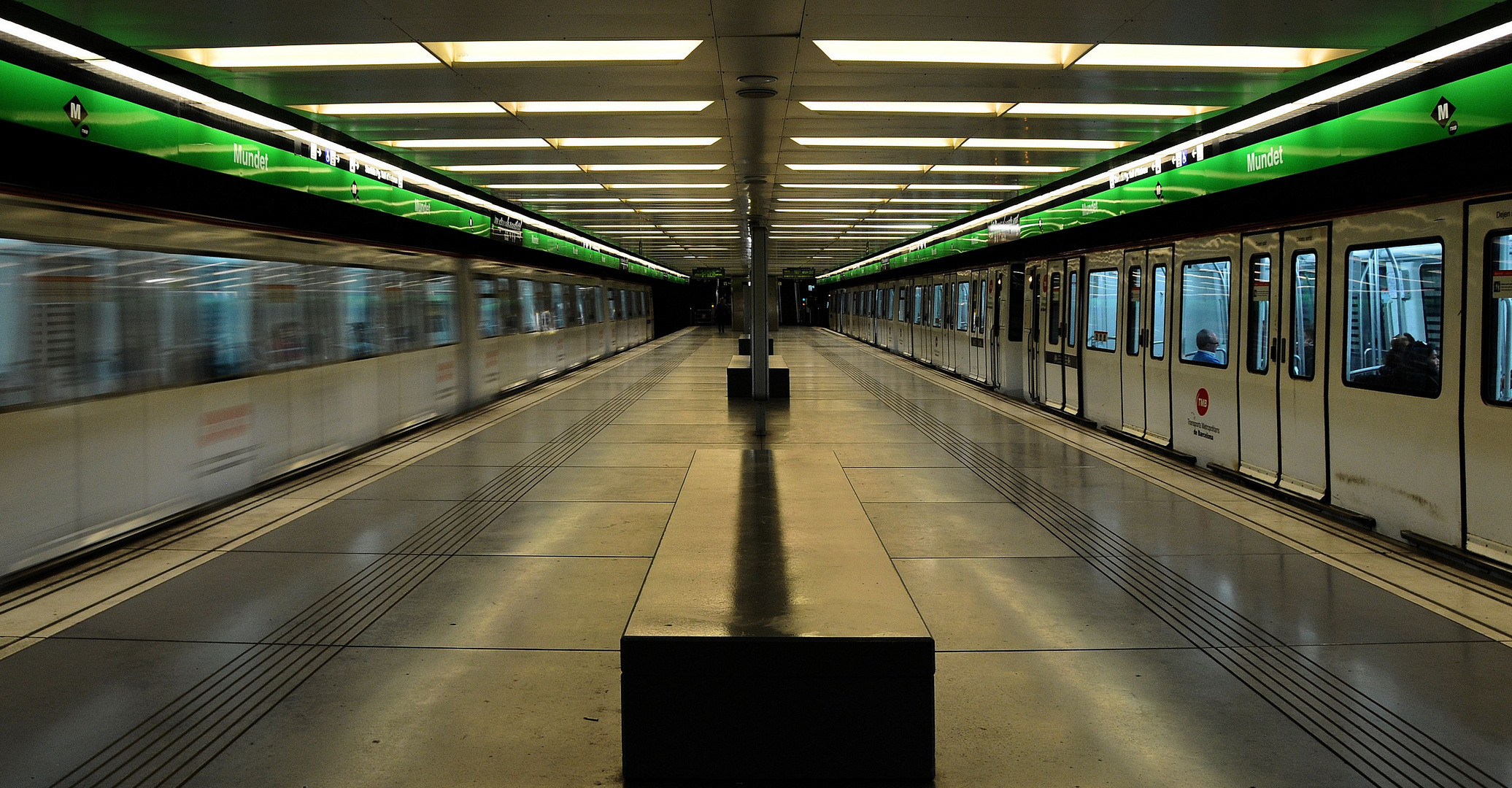 Tranquilidad en el metro