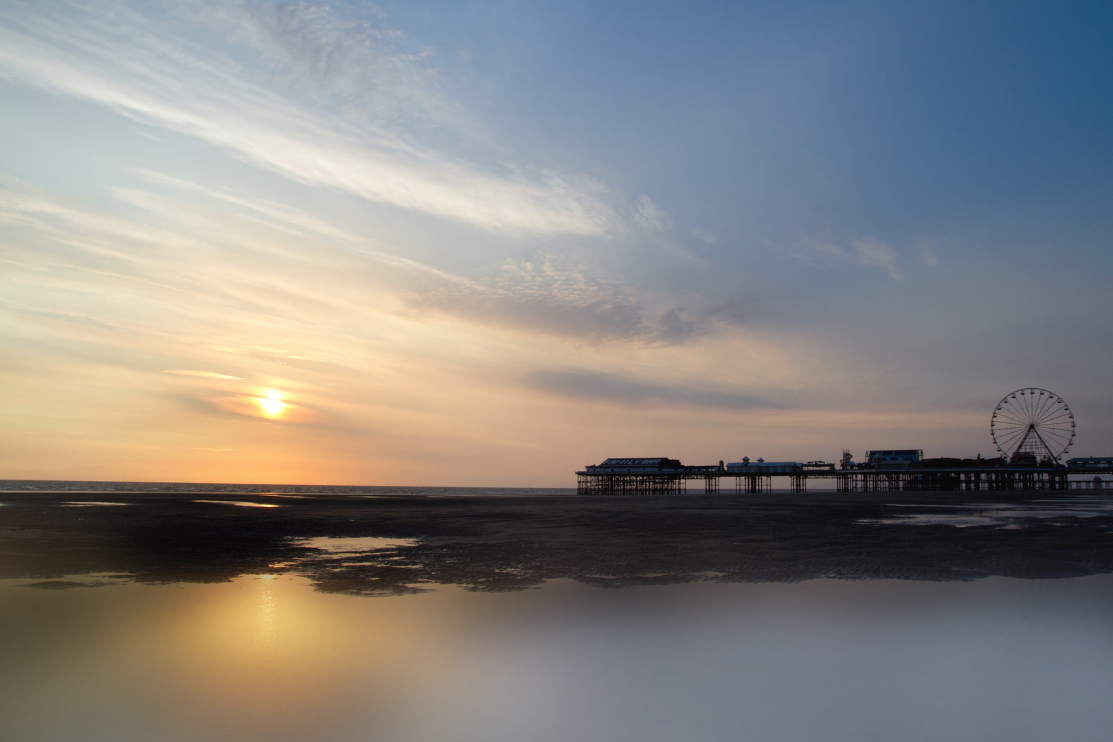 tranquility at Blackpool beach