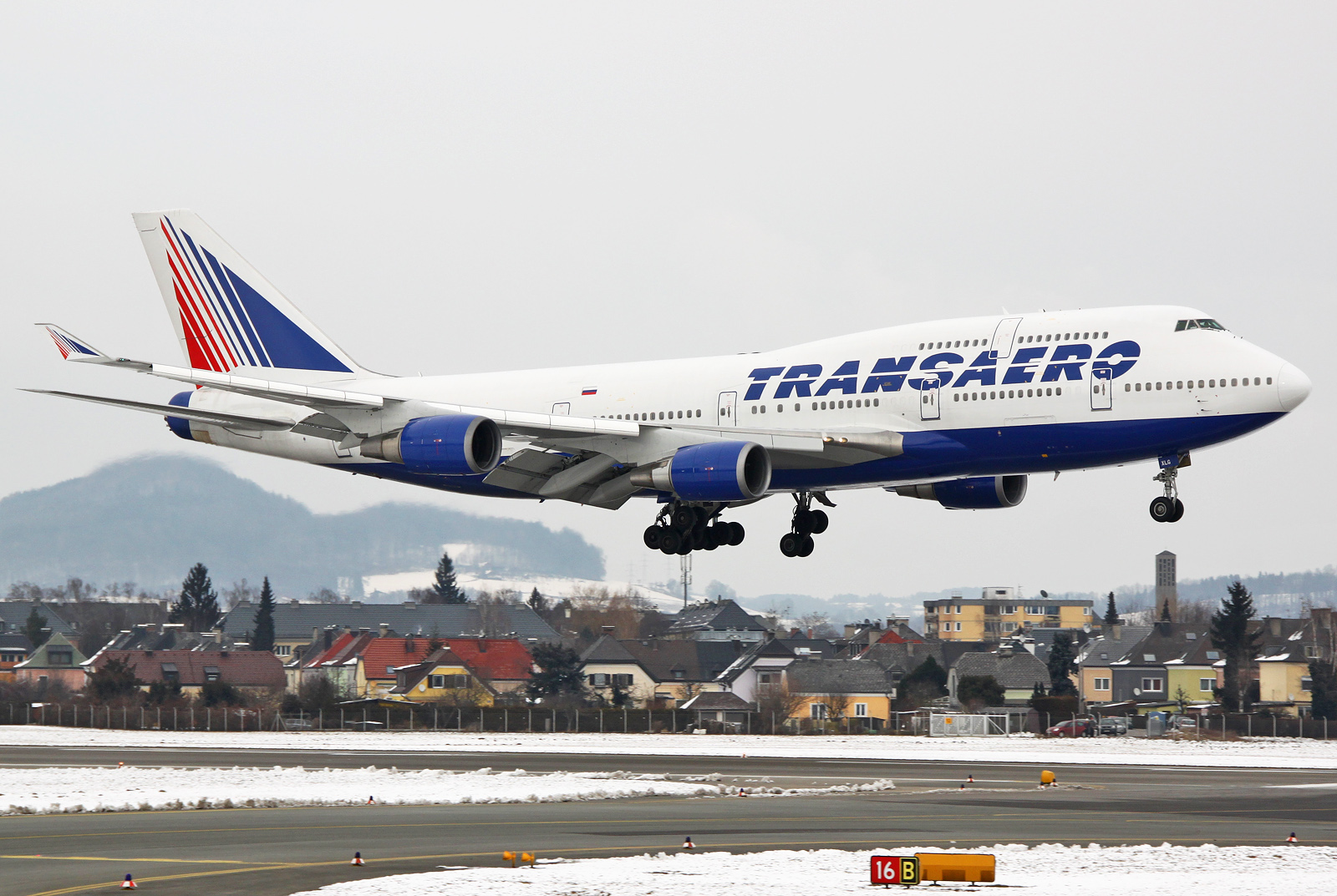 Transaero 747-400 aus Moskau SVO