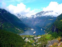 transatlantici nel Geirangerfjord