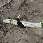 Transavia beim Abflug von Innsbruck