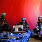 Transkei Szene mit Singer Naehmaschine