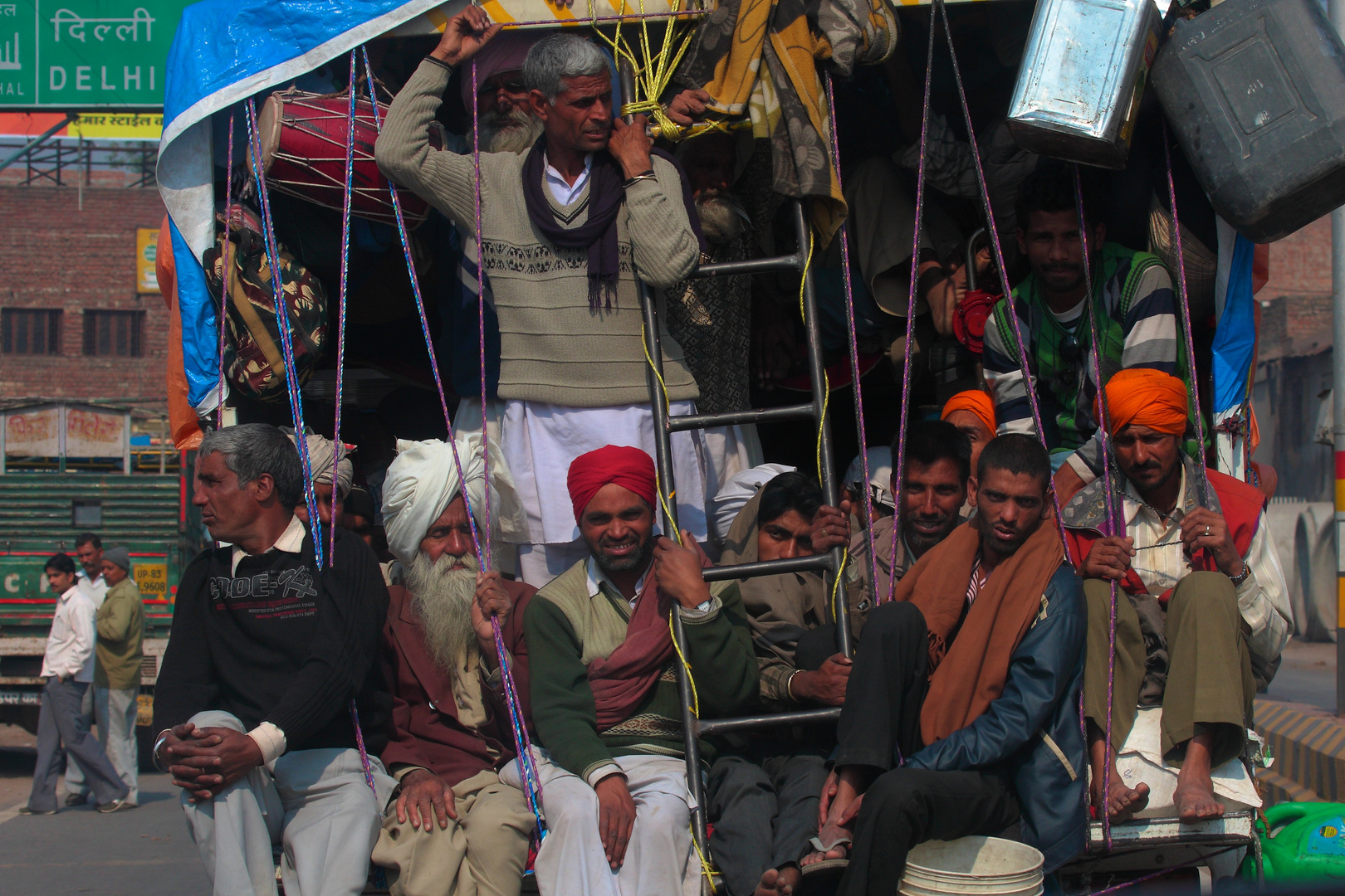 Transport en commun sur les routes du Rajasthan.