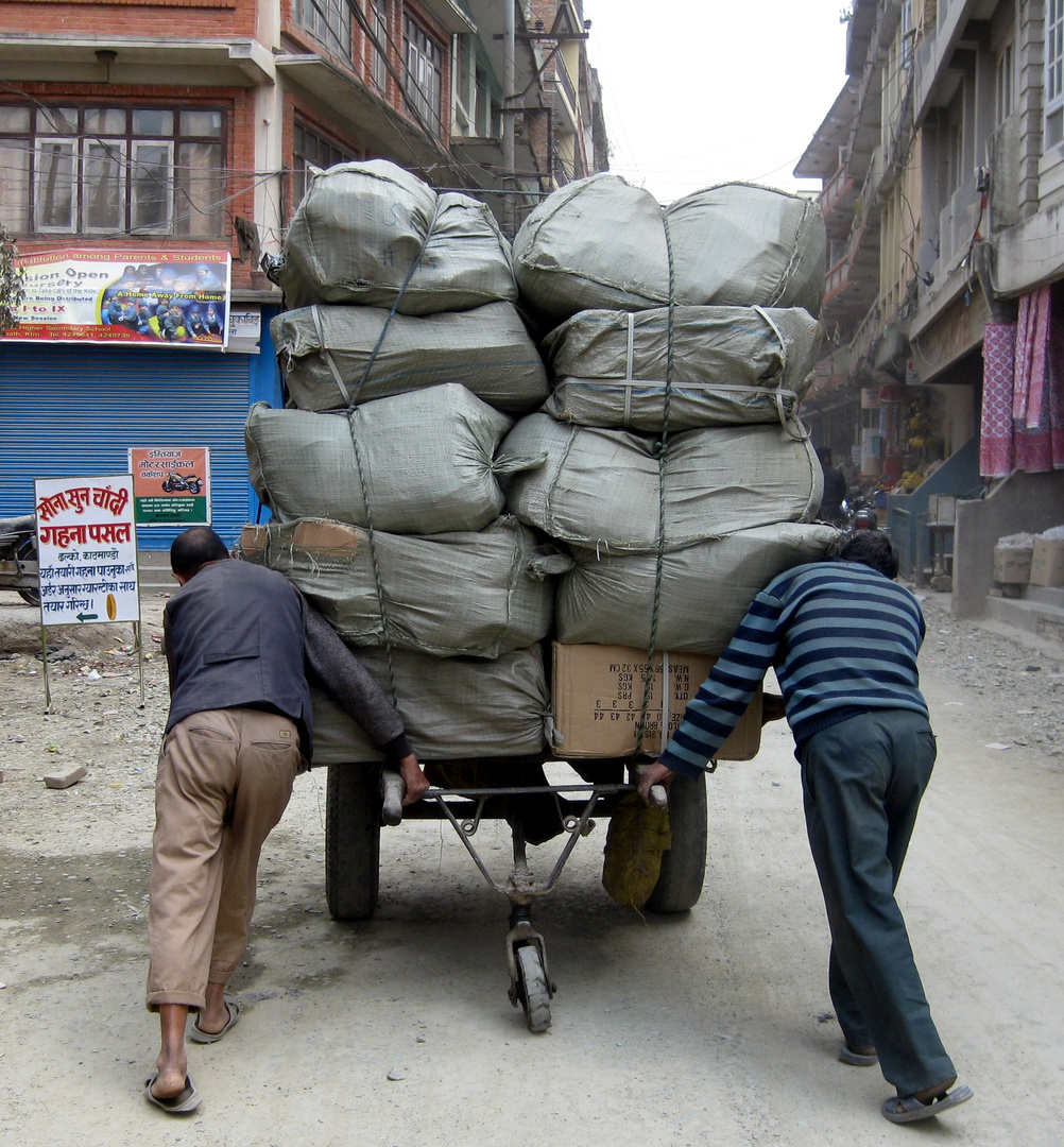 Transport in Nepal.