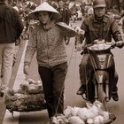 Transportation in the streets of Hanoi