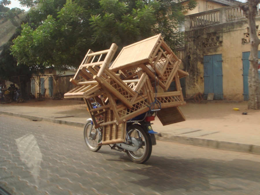 Transportmittel in Benin...